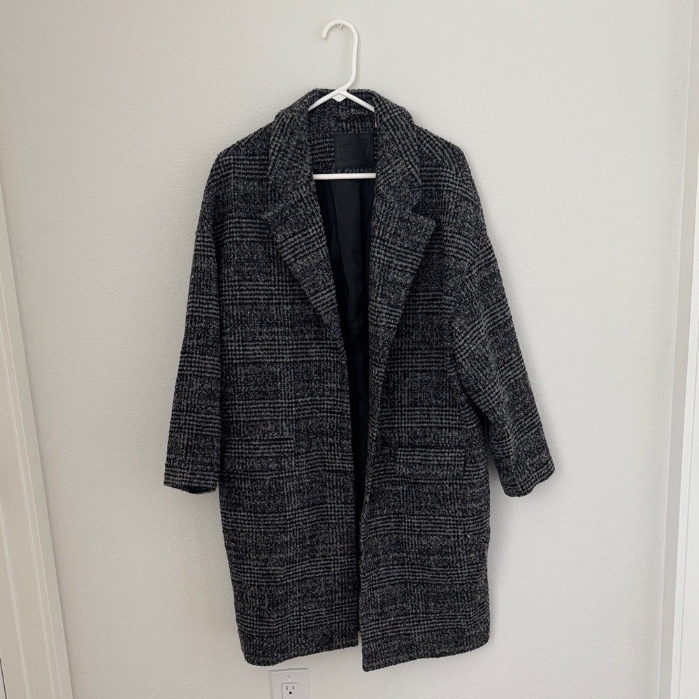 Levi's Black and Gray Trench Coat